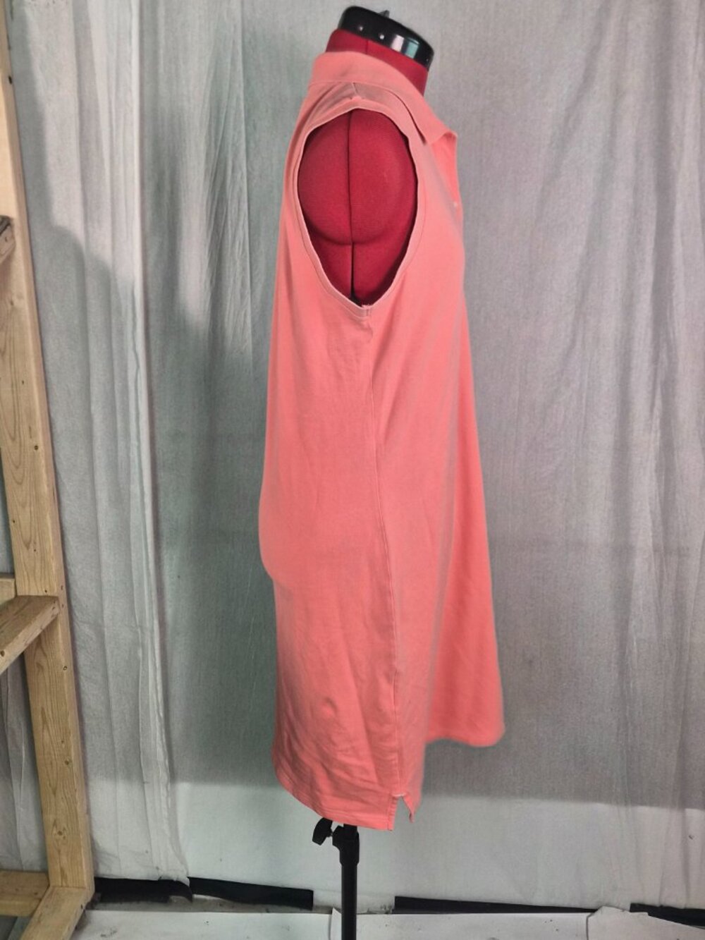 Tommy Bahama Womens Tennis Dress Pink Polo Collar Knit Size M Knee Length G060 - Picture 3 of 11